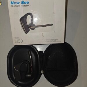 New Bee Bluetooth Headset Unisex OS Black Excellent M50 Wireless Noise Cancel